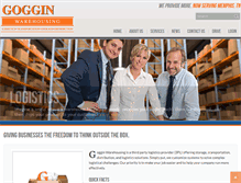 Tablet Screenshot of gogginwarehousing.com